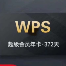 WPS超级会员年卡 12个月 正版含稻壳