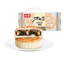 桃李 黑芝麻五仁馅京式月饼 中秋传统老式糕点心早餐零食小吃团购400g13.14元