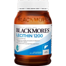 澳佳宝（Blackmores）大豆卵磷脂软胶囊1200mg160粒 高浓度呵护肝脏 深海鱼油好搭档 原装进口