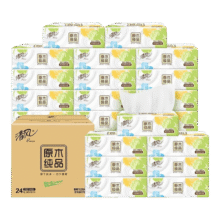 清风 四叶草抽纸 3层* 100抽 *24包 × 3件75.7元（需领券，合25.23元/件）