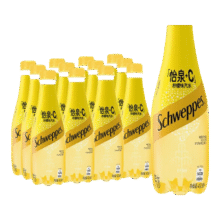 Schweppes/怡泉 +C 柠檬味汽水 瓶装 12瓶 400ml