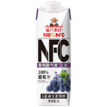 福兰农庄 Farmerland 100%NFC葡萄汁0添加0脂肪果蔬汁饮料纯果汁 1L装65元（合6.5元/件）