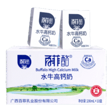百菲酪 水牛高钙奶 200ml 牛奶/乳品 成人早餐奶 10盒需领券，合24.9元/件