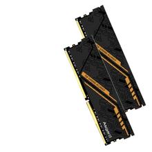 阿斯加特 32GB(16GBx2) DDR4 3600 台式机内存条 金伦加&TUF联名款 马甲条 海力士CJR CL18 黑橙甲