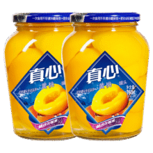 月黑风高、限量500份：真心 黄桃罐头 760g*2罐11.6元（需领券）