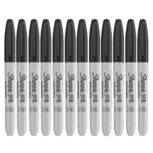 锐意（Sharpie）细头2.5MM油性马克笔黑色12支装 防水防褪色速干记号海报明星发布会签名笔年美术写生108元