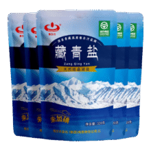 月黑风高、限量500份：察尔汗 藏青盐 320g、4.48斤7.9元