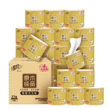 Breeze/清风 原木金装140g 有芯卷纸 4层 27卷65.54元（合32.77元/件）