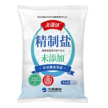 天降礼金：美康达 未加碘食盐 220g *12袋3.81元+1.95元淘金币