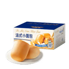 三只松鼠 法式小面包1200g12.46元包邮（需试用）