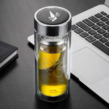 富光 健牌系列 703-280 双层玻璃杯 280ml 透明22元