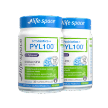 Life Space成人PYL100养胃益生菌30粒/瓶*2瓶装澳洲进口含罗伊氏乳杆菌389.5元 (券后省0.95)
