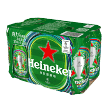 Heineken/喜力 经典款黄啤 罐装啤酒 500ml 330ml 6罐