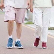 足力健 男女中老年透气网孔夏凉鞋  2421502J