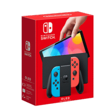 任天堂（Nintendo）【国内保税仓】Switch2/1代 OLED日版/港版游戏机续航加强版ns体感掌机便携家用主机 日版OLED红蓝64GB+健身环（保税仓）