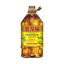 金龙鱼 特香菜籽油低芥酸食用油 5L51.21元+0.89元淘金币