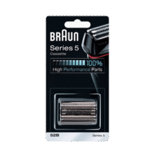 博朗（BRAUN）5系便携往复式电动男士胡须刀刀片配件刮胡刀网膜替换装剃须刀刀头德国进口刀网刀片 52B 黑色款239元 (券后省50)