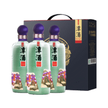 新品预售：潭酒 蛇年生肖 2022年酿造 53度 酱香型白酒 500ml*3瓶 礼盒装399元 包邮（定金66元，可抵165元）