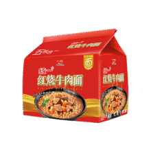 统一红烧牛肉面 五合一 100g*5袋装 方便面泡面13.9元 (月销8000+)