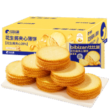 首购：比比赞 花生酱夹心饼干408g、48包4.54元包邮（需试用）