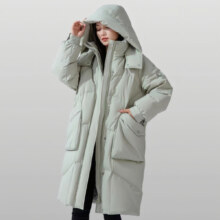 雪中飞时尚休闲长款羽绒服188.05元