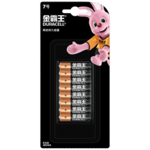 金霸王(Duracell)7号电池8粒装碱性七号干电池适用于便携体温计/耳温枪/血糖仪/无线鼠标/遥控器等21.9元 (月销1w+)
