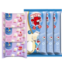 法国奶酪大佬！KIRI 凯芮 甜心小酪78g*3+芝士小食125g*3￥56.80 3.6折 比上一次爆料降低 ￥2.2
