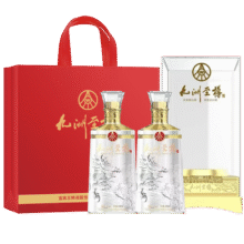 需首购：五粮液股份 中秋送礼 九洲至樽52度500ml*2瓶 固态法浓香型白酒礼盒179.7元