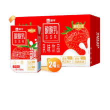 蒙牛 酸酸乳 乳酸菌饮料 250ml 1箱 草莓味 *24盒19.9元（需领券）