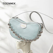 TEENMIX 天美意 牛皮级感链条豌豆包券后139元