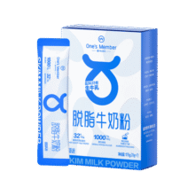 1号会员店 脱脂纯牛奶粉 175g 内含独立包装7条6.9元包邮