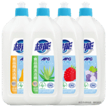 超能APG食品用洗洁精 除菌高效去油除味宝宝餐具果蔬适用家庭装 加浓洗洁精508g1.9元(需领券)