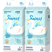 爽然（shinrea）天鹅纸尿裤L76片超薄男女通用透气尿不湿【品牌直供 安心品质】60.2元 (券后省0.9,月销3000+)