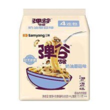 再降价、88VIP：SAMYANG 三养 弹谷意面 奶油蘑菇味 105g*4袋