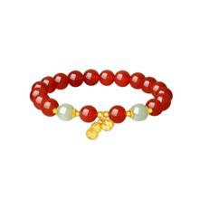 CHOW TAI SENG 周大生 好柿花生红玛瑙手串