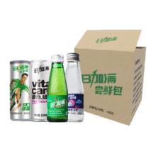 88VIP: 日加满饮品尝鲜包4件装-维生素饮料250ml*2罐+120ml*2瓶功能饮料15.74元（7.87元/件）+5.03元淘金币