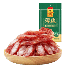 plus、需首购：广州酒家 薄盐美味腊肠500g 五分瘦减盐广州特产广式香肠熟食腊味团购送礼30.21元（需领券）