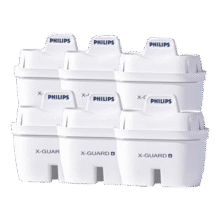 飞利浦（PHILIPS）净水壶 滤水壶 家用过滤壶 厨房自来水过滤器 滤水器 过滤器滤芯 便携净水杯 AWP2814蓝色/白色 滤芯6只装109元