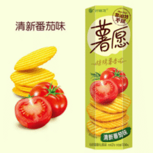 咸香酥脆！Orion 好丽友 薯愿 薯片 清新番茄味 104g￥5.60 比上一次爆料上涨 ￥0.24