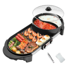 康佳（KONKA）电烧烤炉 烤肉锅电烤盘家用火锅烤肉锅一体烧烤炉 火锅烤串机不粘烧烤盘  KEG-W180B179元