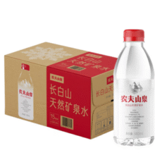 ￥1.2/瓶！农夫山泉 长白山天然矿泉水 380ml*15瓶*2箱￥36.00