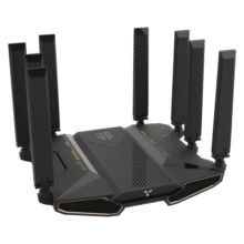 中兴（ZTE）【问天】BE7200Pro+ WiFi7家用无线路由器 双频聚合游戏加速 8颗独立放大器 满血2.5G网口穿墙王529元 (月销4w+)