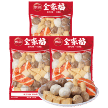 思念火锅丸料组合全家福1500g香菇贡丸鱼豆腐肉丸甜不辣鱼丸蟹味排30.5元