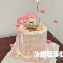 美团外卖/到店  【七夕节】6英寸小狗小猫叠叠乐情侣蛋糕兑换券·1张 可配送可自取 多店可用原价128元  现价86元