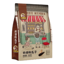 再降价：小熊主播 瓜子 400克瓜子奶香味 1袋3.99元