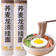 88会员：昔日 黑麦荞麦龙须挂面 500g