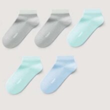 有棵树 网眼透气女士袜子 凉感薄款10A抗菌防臭短袜 5双 均码19.95元（需领券）