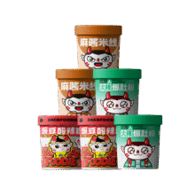 食族人 酸辣粉*2+爆肚粉*2+麻酱米线*2 130g*6桶 组合装25.97元 包邮（需领券）