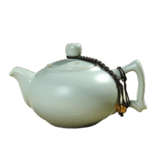 汝道汝窑茶壶单壶陶瓷功夫茶具家用过滤泡茶壶汝瓷可养开片复古泡茶器 汝窑方耳壶210ml133元 (券后省5)