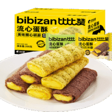 比比赞 流心蛋酥混合口味 200g
